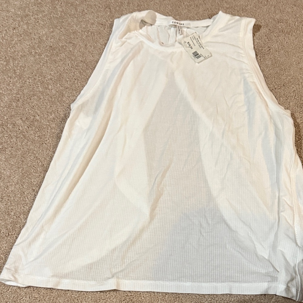 NWT Comune White Tank Top